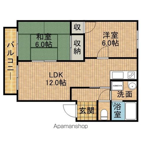 ＪＲ東海道本線 藤枝駅 バス乗車時間：15分 最寄りバス停で下車 徒歩3分 2階建 築30年の間取り写真