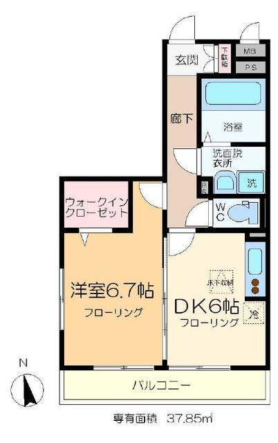 ブランエールの間取り写真