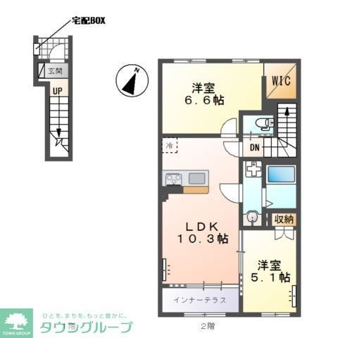 入間市狭山台 アパートA棟新築工事の間取り写真