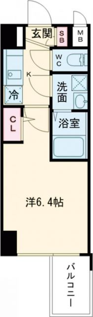 エスリード神戸三宮ヒルズの間取り写真