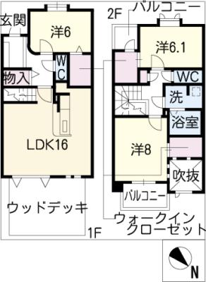 ブロード1の間取り写真