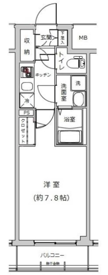ライジングプレイス西浅草の間取り写真