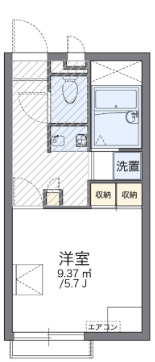 レオパレスサマール梅井の間取り写真