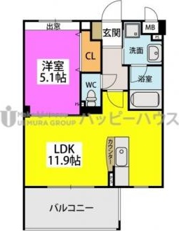 LIBERTY XIIIの間取り写真
