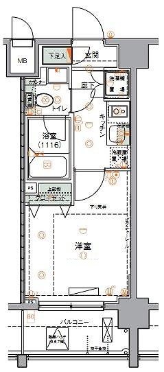 京急空港線 大鳥居駅 徒歩8分 10階建 築15年の間取り写真