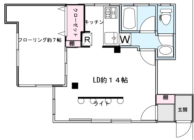 東京メトロ有楽町線 氷川台駅 徒歩8分 2階建 築41年の間取り写真