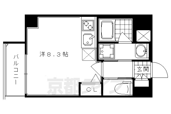 アスヴェル京都東堀川の間取り写真