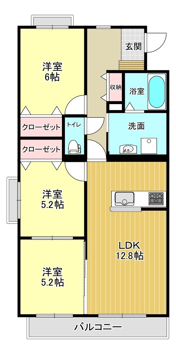 シェルコートの間取り写真