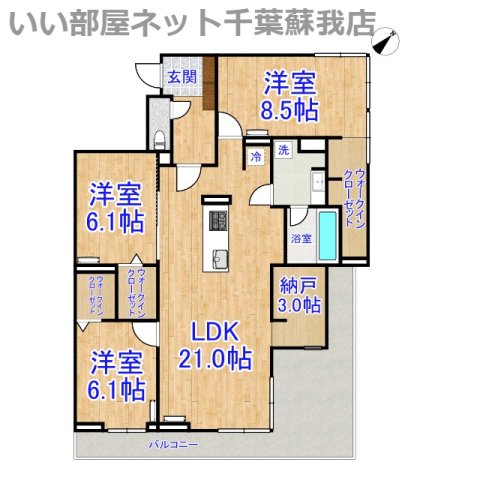 グランアジュールの間取り写真