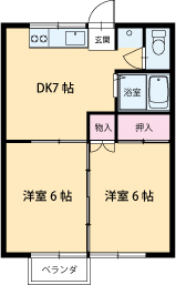 ハイツ水上の間取り