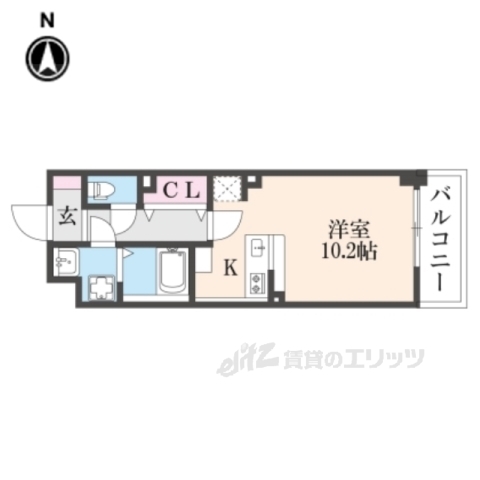 橿原市葛本町のマンションの間取り