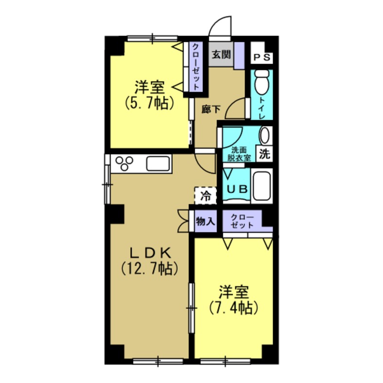 みどりハイツ半田_間取り_0