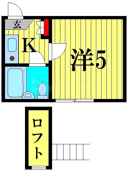 スカイピア亀有Ｂの間取り