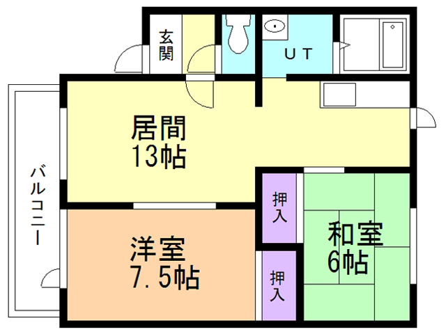 シオンハイツIIの間取り