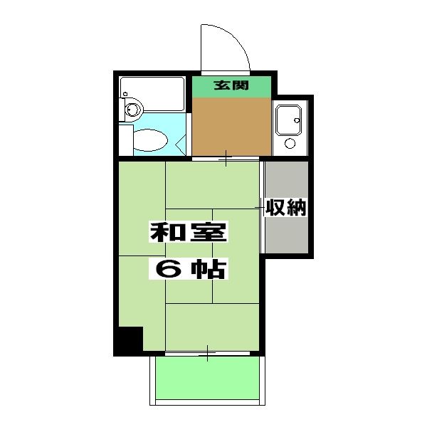 京都市右京区梅津西浦町のマンションの間取り