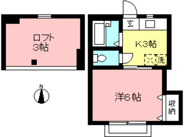 東京都狛江市東和泉３（アパート）の賃貸物件の間取り