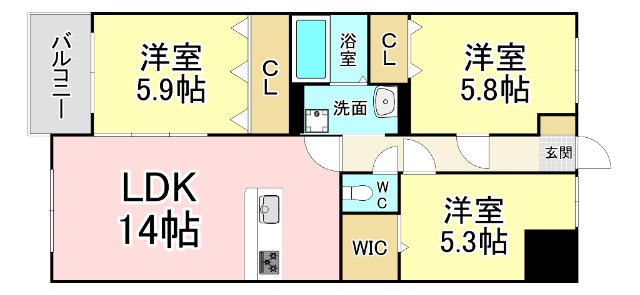 サンビル守恒の間取り