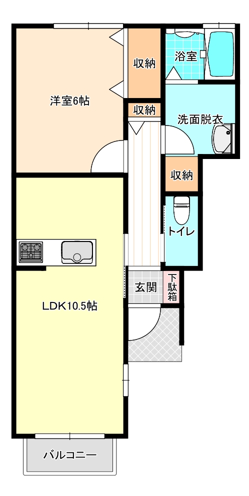 フォフォテラスAの間取り