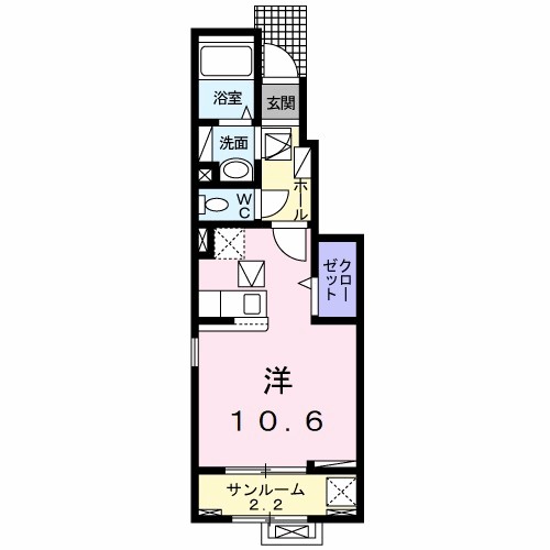 ルミエール　弥栄Iの間取り