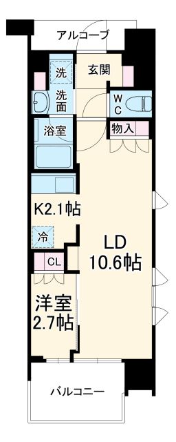 プラウド川越の間取り