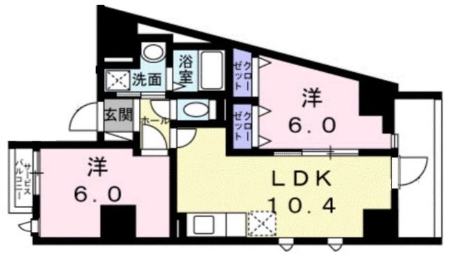 カナール　Ｋ２の間取り