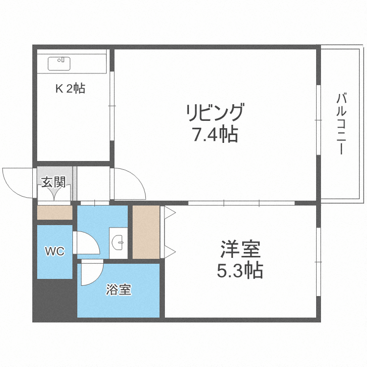 ミュプレ円山公園の間取り