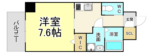 北九州市戸畑区中原西のマンションの間取り