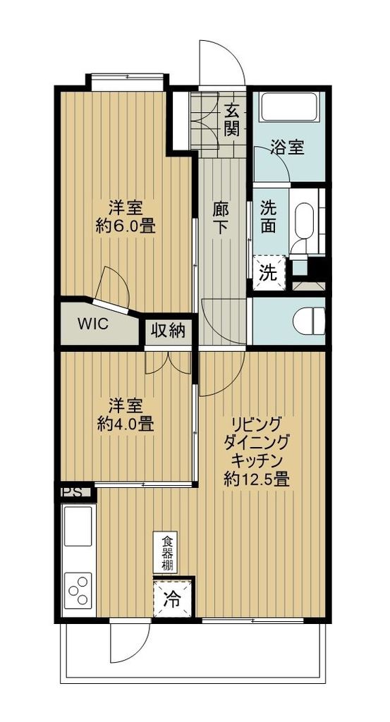 新座市野火止のマンションの間取り