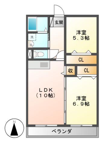 プランドール　ウヌマの間取り