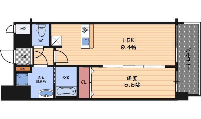 スワンズシティ梅田ウエストの間取り