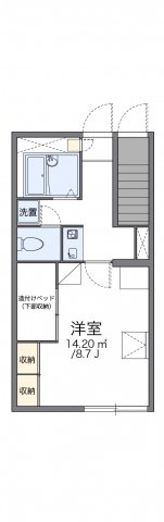 レオパレスＣｈｅｒｒｙＧａｔｅの間取り