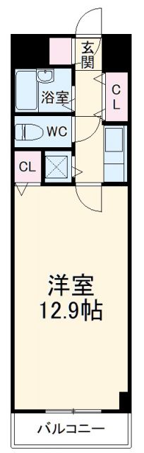 豊中市上野西のマンションの間取り