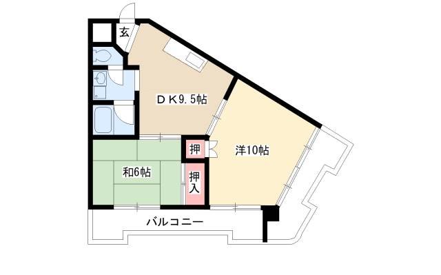 レスカール一番町の間取り