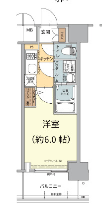 【大阪市住吉区南住吉のマンションの間取り】