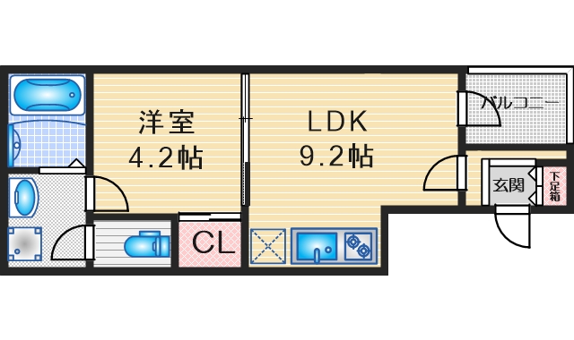 エスポワール中村の間取り