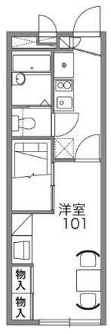 鴻巣市氷川町のアパートの間取り