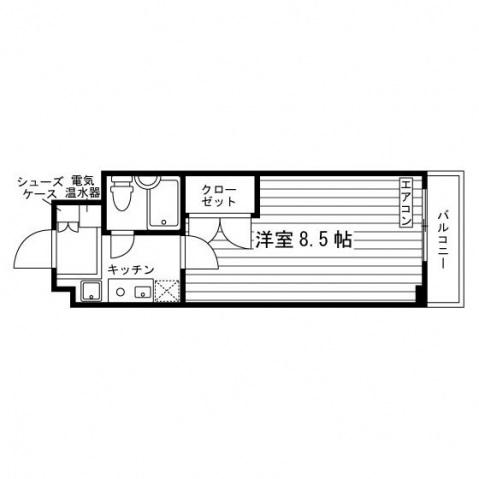 ハイツ深草の間取り