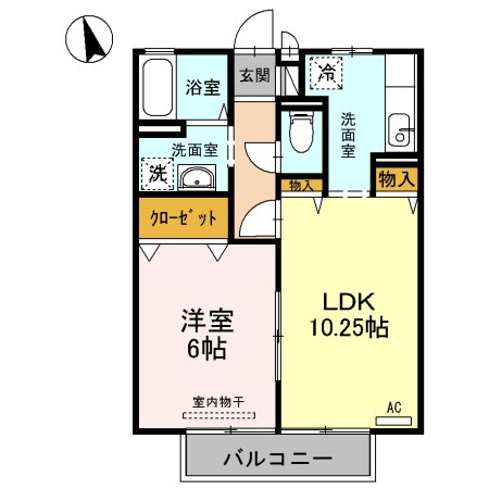 サンハイムKOIKE　Aの間取り