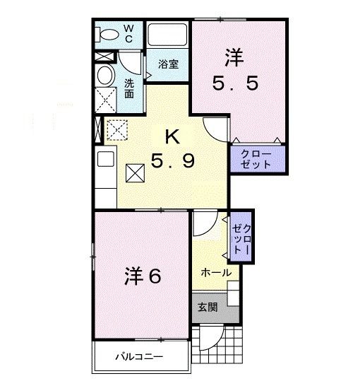 アラモードハウスの間取り