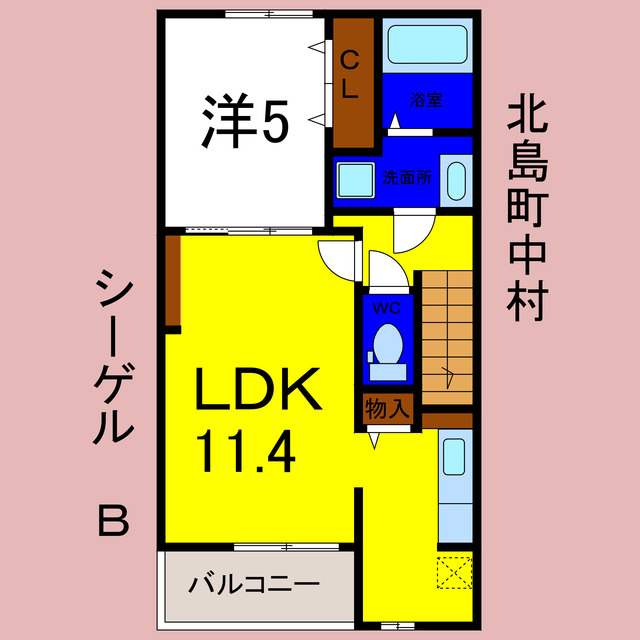 シーゲルＢの間取り