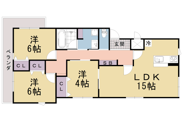 Ｐｒｅｍｉｅｒ　Ｍａｒｓｅｉ寺内町の間取り