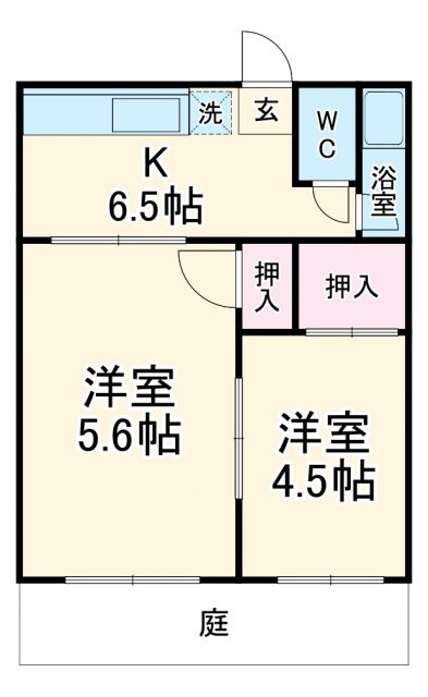 【清須市朝日のアパートの間取り】