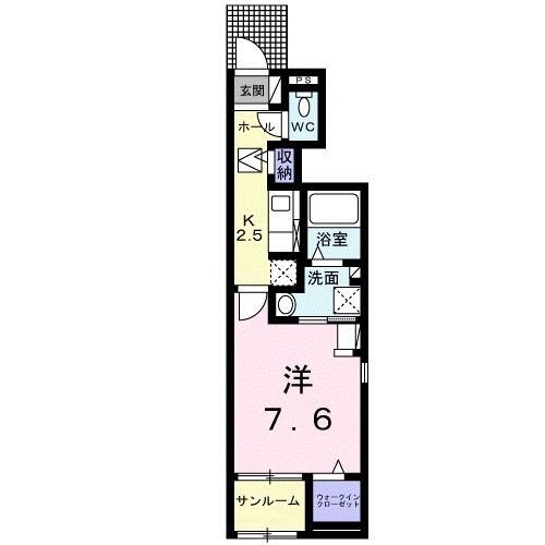 栗原市築館のアパートの間取り