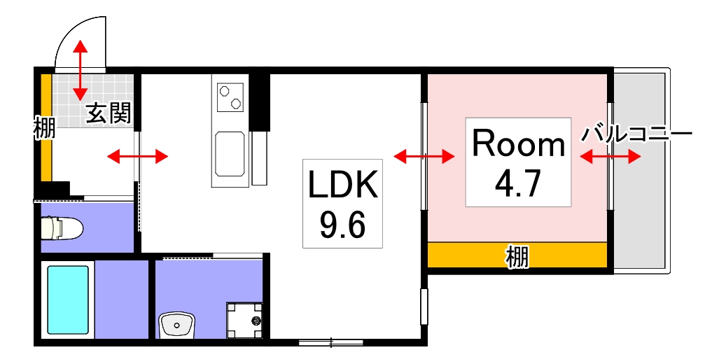 Lien国富の間取り