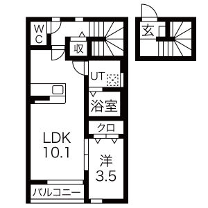 RELAIR(リレア)増田の間取り