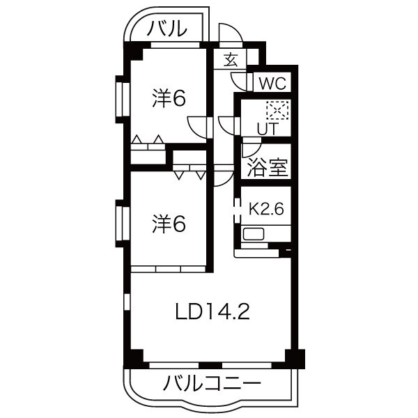 セントレア余野の間取り