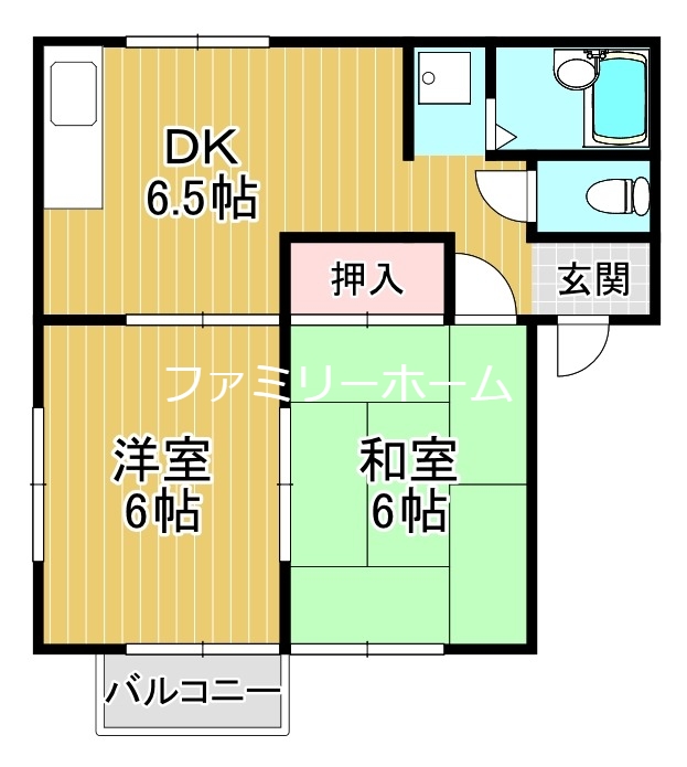 コーポカリベＢの間取り