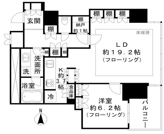 ワールドシティタワーズ　ブリーズタワーの間取り