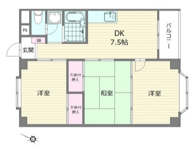 【ニューブライトマンションの間取り】