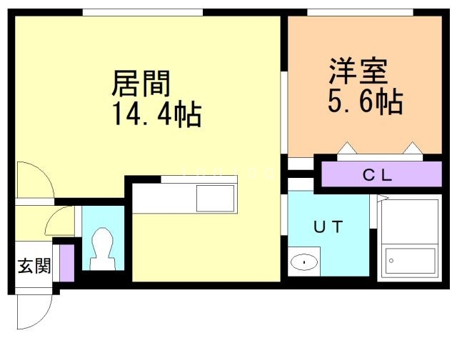 札幌市中央区南五条西のマンションの間取り